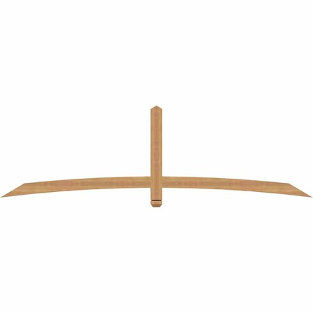 Ekena Millwork Bellingham Timber Gable Bracket, Western Red Cedar, 96"W x 28"H x 1 1/2"D x 3 1/2"F, 7/12 Pitch GBW096X28X0204BEL00SWR
